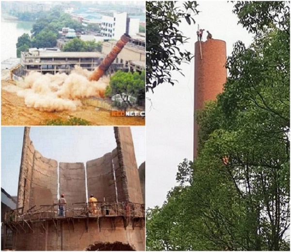 穆棱煙囪拆除——綠色拆除，確保安全與效率并重